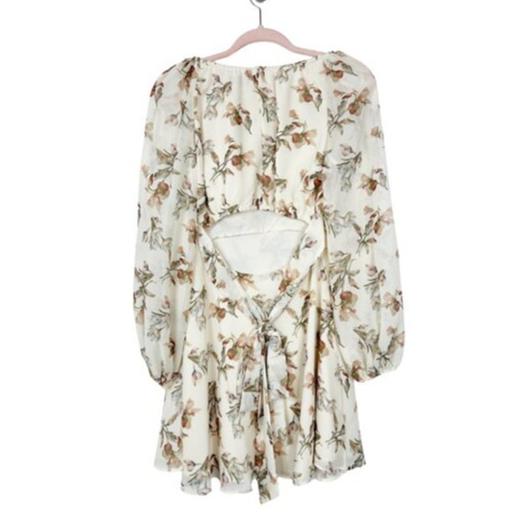 SACHIN + BABI Dress Size 10 Evening Gown NEW Bevvy Dress Floral Mini Cream - Picture 5 of 10